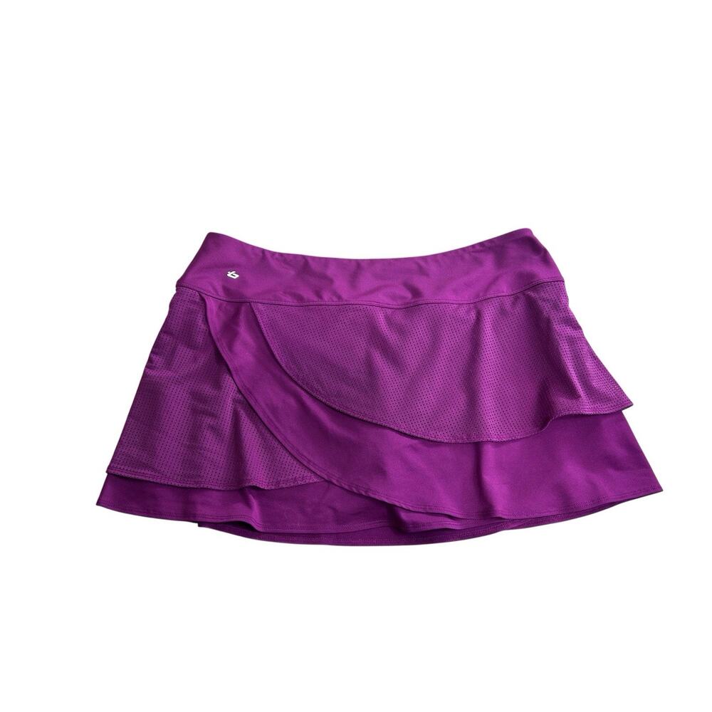Bolle Magenta Tennis Golf Skort Sz Large Stretch Full Skirt Athletic Pickle Ball - Picture 7 of 8